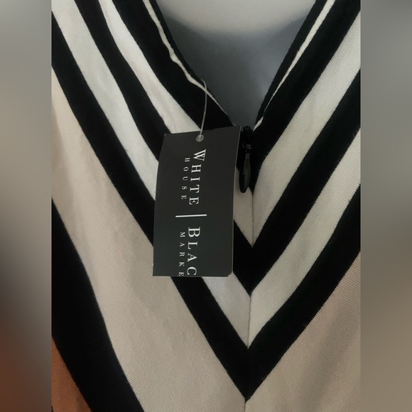 MAKE OFFER! White House Black Market Striped lined Dress NWT SZ 6, READ - Picture 6 of 7